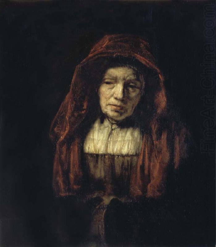 REMBRANDT Harmenszoon van Rijn Portrait of an Old Woman china oil painting image